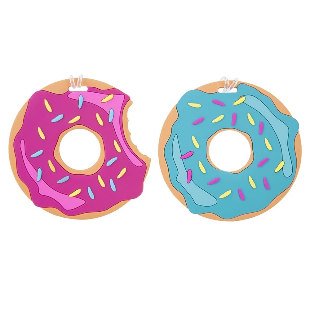 Donut luggage tags